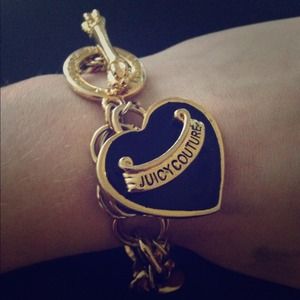 Black and gold juicy couture bracelet!