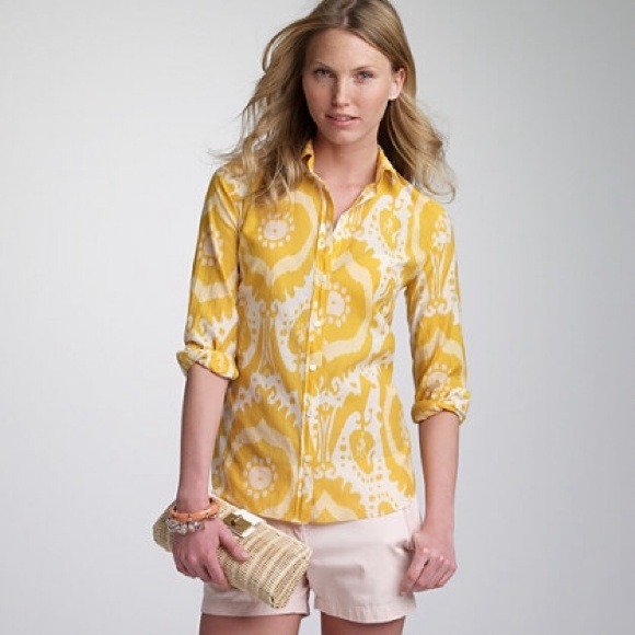 J. Crew Tops - BUNDLED! 💚 j. crew // perfect shirt wild ikat