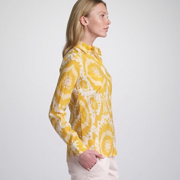 BUNDLED! 💚 j. crew // perfect shirt wild ikat - Picture 2 of 4