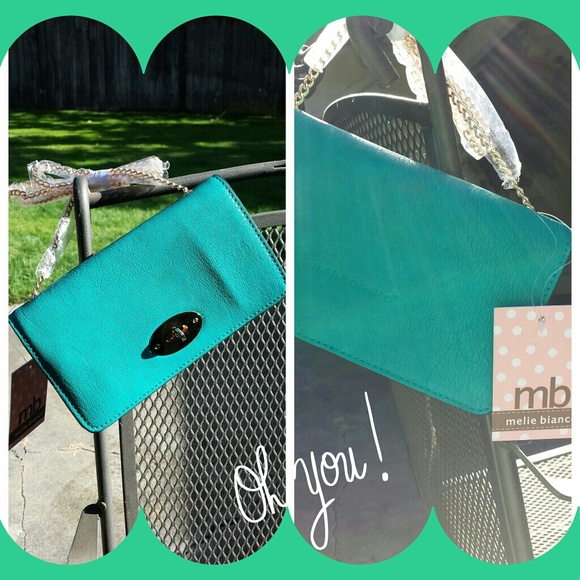 ☆4×HP☆ Gwyneth Foldover Clutch in Pool - Picture 3 of 4