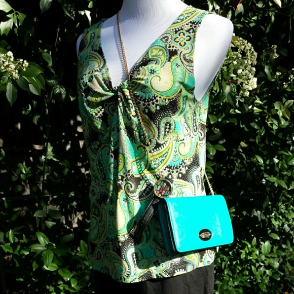 ☆4×HP☆ Gwyneth Foldover Clutch in Pool - Picture 4 of 4