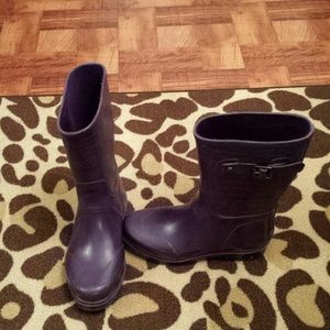 Purple Michael Kors Rain Boots