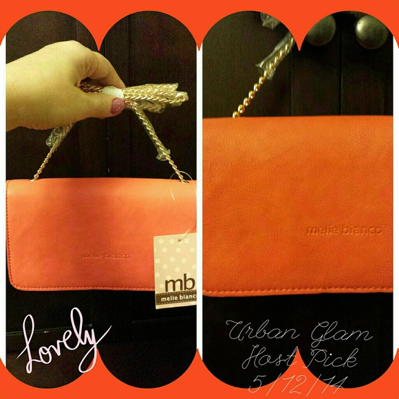 ☆HP☆ Gwyneth Foldover Clutch Orange - Picture 4 of 4