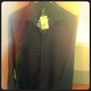 Navy blue dress shirt