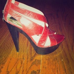 Gorgeous red Michael Kors Shoes