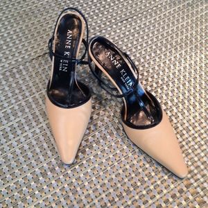 Anne Klein New York T-strap Sling Backs