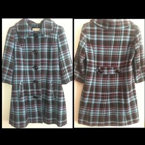 Kensie girl plaid coat