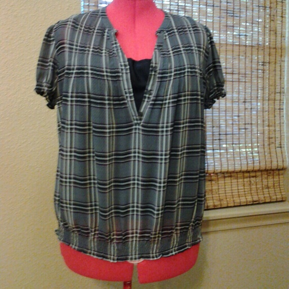 PRICE DROP!! A.N.A. sheer top w/camisole