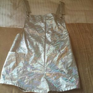 Brand new Unif metallic overalls