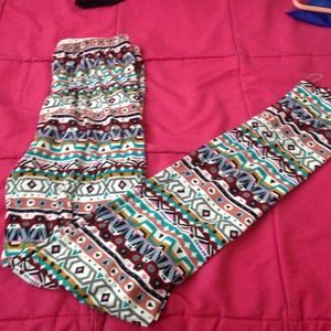 Tribal Print leggings.