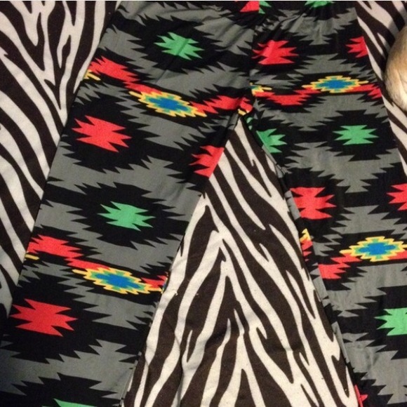 2 leggings and a blouse