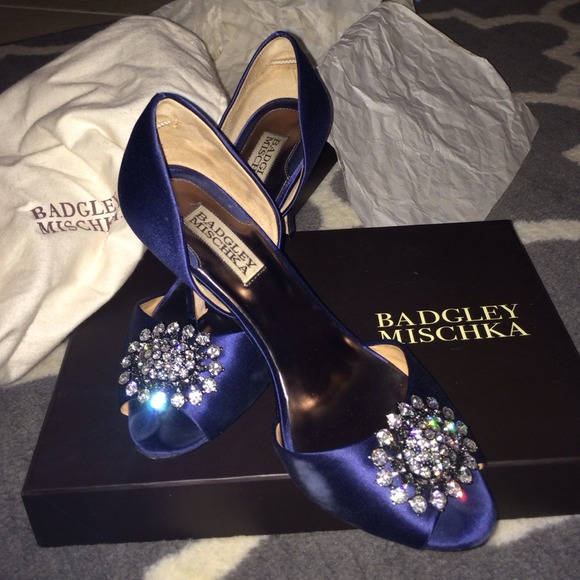 Badgley Mischka Lacie Heel in Navy