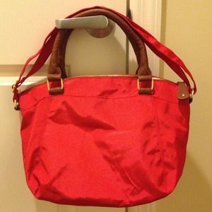 Old Navy red nylon purse