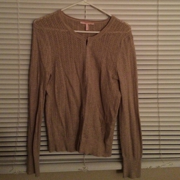 Victoria Secret tan cardigan