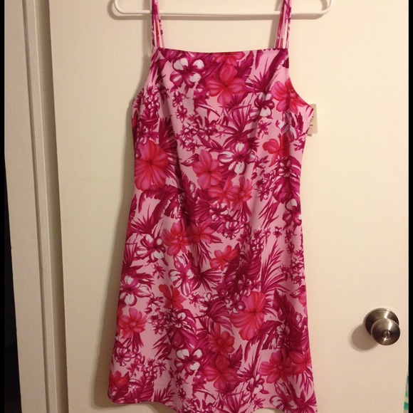 Cute Pink Floral Print Charlotte Russe Dress NWT