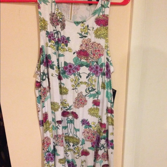 Floral Flowy Racerback Tank