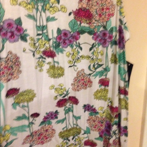 Floral Flowy Racerback Tank - Picture 2 of 4