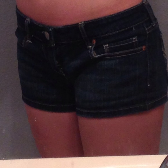 Aéropostale dark wash denim shorts