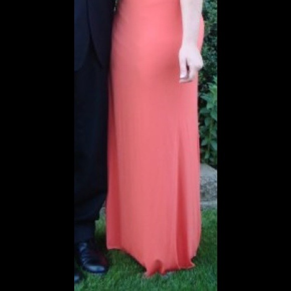 Gorgeous Coral cache prom dress - Picture 2 of 2