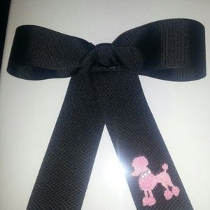 Pink Poodle hair bow