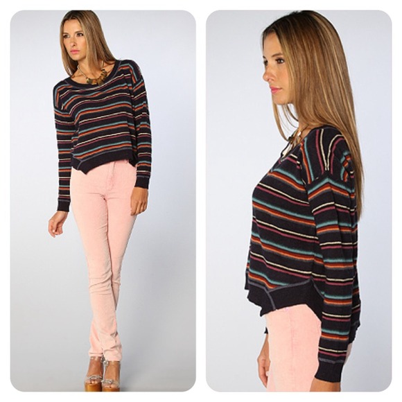 Free People Sweaters - SALE ⭐️ free people // striped knit pullover