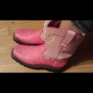 Pink boots
