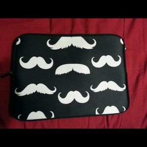 *New* Mustache laptop case 14-15"