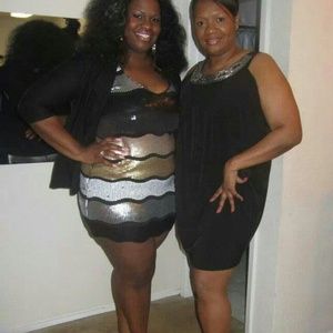 Full sequins mini dress