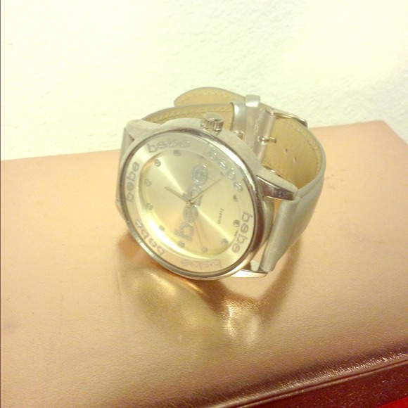 Silver Bebe watch