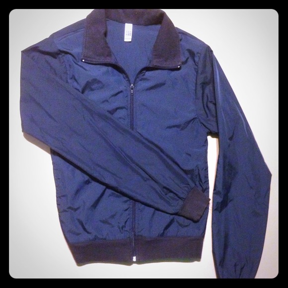 *****SOLD****American Apparel XS blue windbreaker