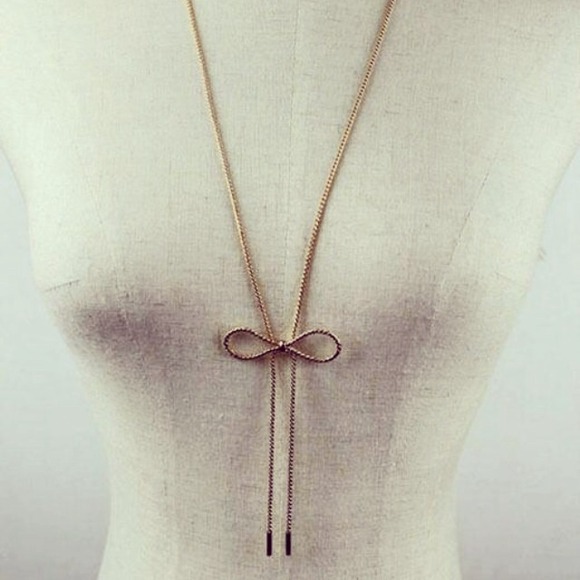 Jules 22 Jewelry - SUPER SALE 🌟Host Pick🌟 Bow Necklace Gold Long
