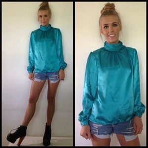 vintage silky blouse