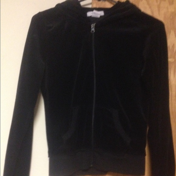 Black Velour hoodie.