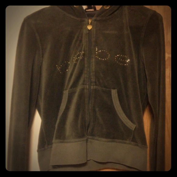 Olive green bebe hoodie.