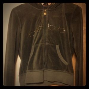 Olive green bebe hoodie.