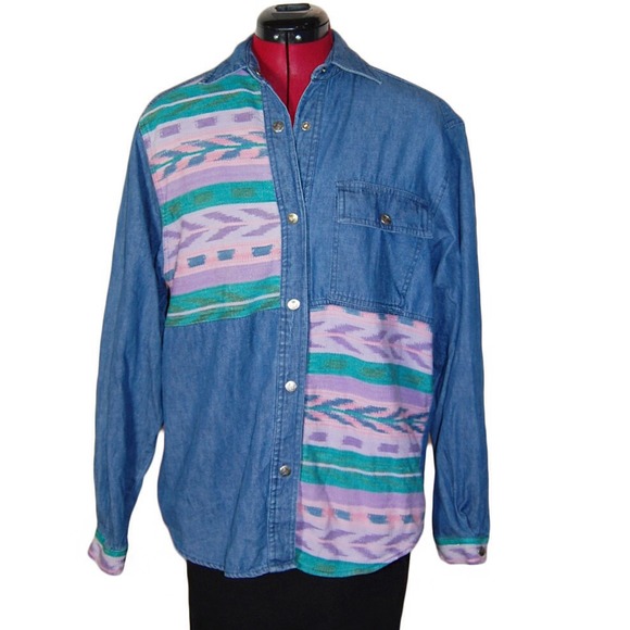 Vintage Tops - Vintage 70s Kenny Rogers Jean Snap Western Shirt