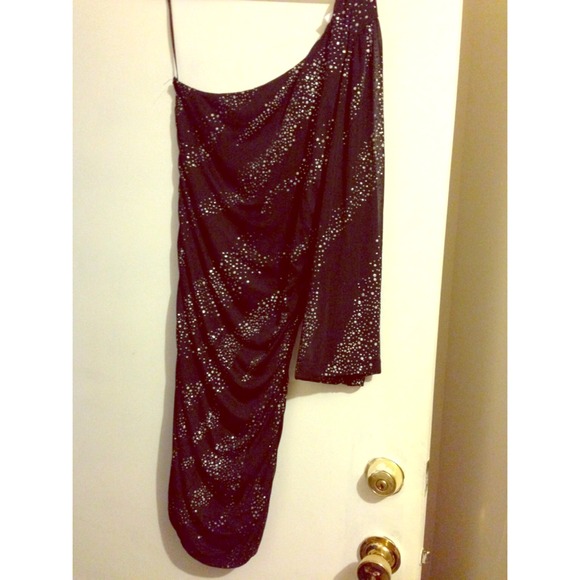 Black Glitter Dress