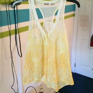 Yellow Flowy Tank Top