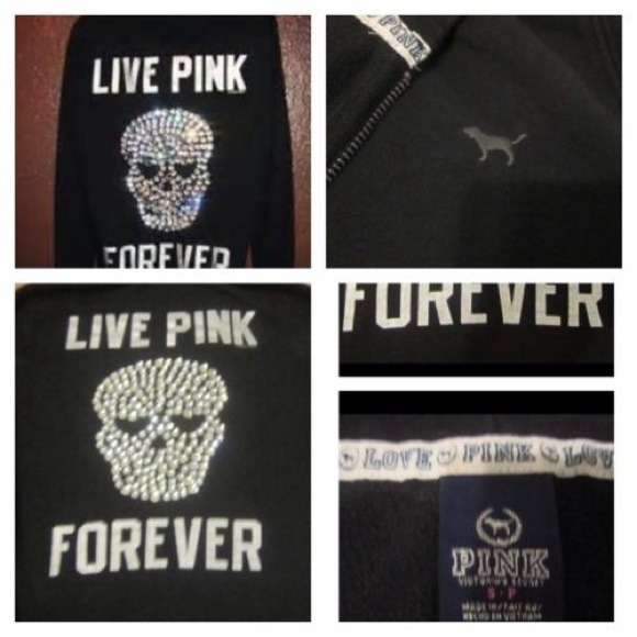 Rare VS bling skull hoodie 😍😍
