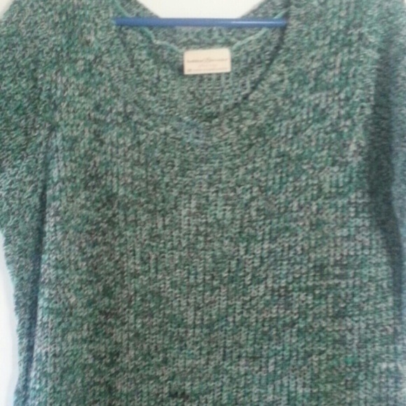 Green/white/black sweater dress. Nwot