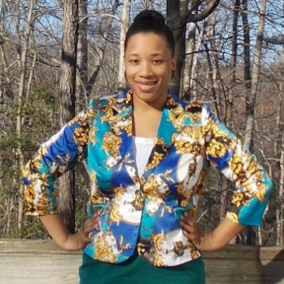 Printed blazer