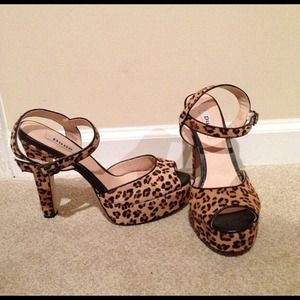 Dune Animal Print Heels