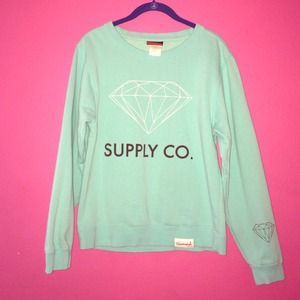 Diamond Supply Co. teal crewneck *NEW*