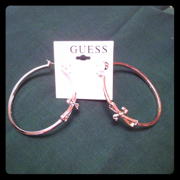 Guess hoop earrings