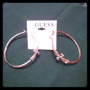 Guess hoop earrings