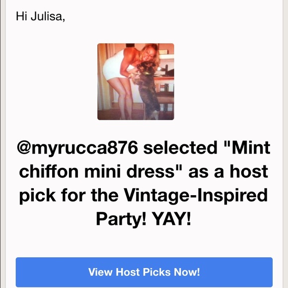 Mint chiffon mini dress - Picture 3 of 3