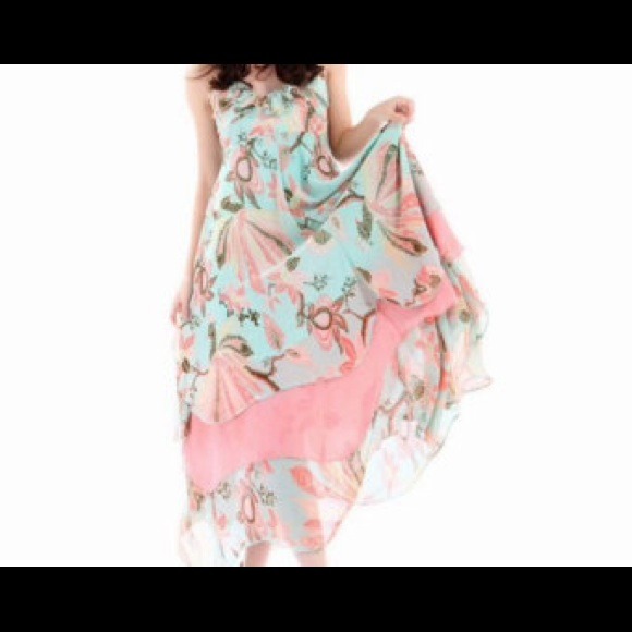 Printed maxi dress