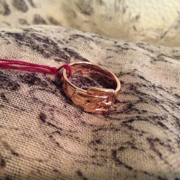 Michael Kors Jewelry - Michael Kors Rose Gold Belt Buckle Ring
