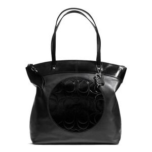 black coach tote