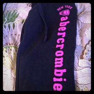 Abercrombie kids large sweatpants-navy